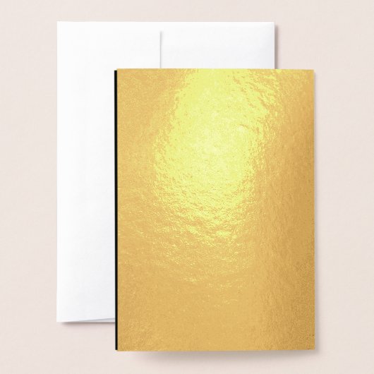 Zwart Kleur Zakelijk Merk op Folie Kaart (Met envelop)