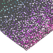 Zwart kleurrijk glitteraccent korte tafelloper (Hoek)