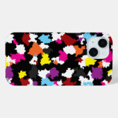 Zwart Kleurrijk Onregelmatig Abstract Case-Mate iPhone Case (Achterkant (horizontaal))