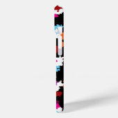 Zwart Kleurrijk Onregelmatig Abstract Case-Mate iPhone Case (Achterkant / Links)