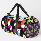 Zwart Kleurrijk Onregelmatig Abstract Plunjezak (Rechterhoek)