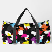 Zwart Kleurrijk Onregelmatig Abstract Plunjezak (Achterkant)