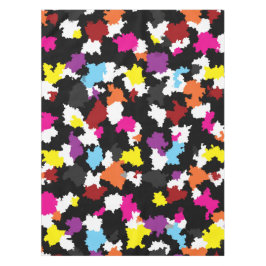 Zwart Kleurrijk Onregelmatig Abstract Tafelkleed
