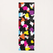 Zwart Kleurrijk Onregelmatig Abstract Yogamat (Achterkant)