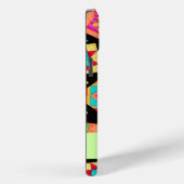 Zwart & Kleurrijk Patchwork Quiltblok Aangepast Case-Mate iPhone Case (Achterkant / Rechts)