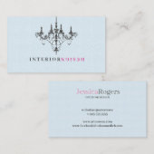 Zwart Kluhandelblauw Achtergrondontwerp Visitekaartje (Voorkant / Achterkant)