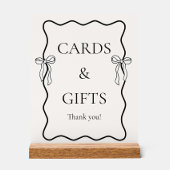 Zwart Knoopje Bridal Shower Kaarten & Cadeaus Acryl Bord
