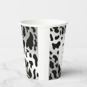 Zwart Koe Prints, zilver & goud Hoefijzer Verjaard Papieren Bekers (Rechts)