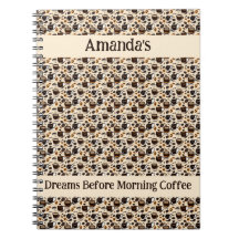 Zwart koffie olie verf patroon gepersonaliseerd