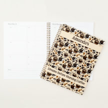 Zwart koffie olie verf patroon gepersonaliseerd