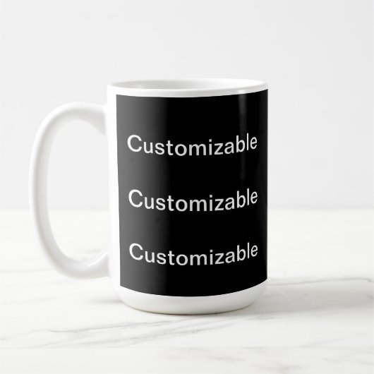 Zwart koffiemok (Links)