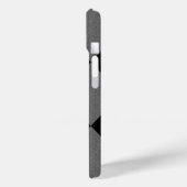 Zwart-kolen grijze argyle Case-Mate iPhone case (Achterkant / Links)