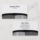 Zwart komkommer in minimale stijl visitekaartje (Voorkant / Achterkant)