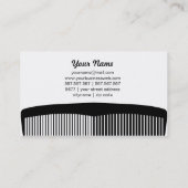 Zwart komkommer in minimale stijl visitekaartje (Achterkant)