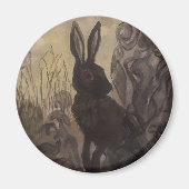 Zwart Konijn van Inle Magneet (Voorkant)