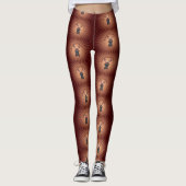 Zwart konijnenspel leggings (Voorkant)