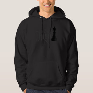 Zwart Koning Schaakstuk Kostuum Schaakclub R Hoodie