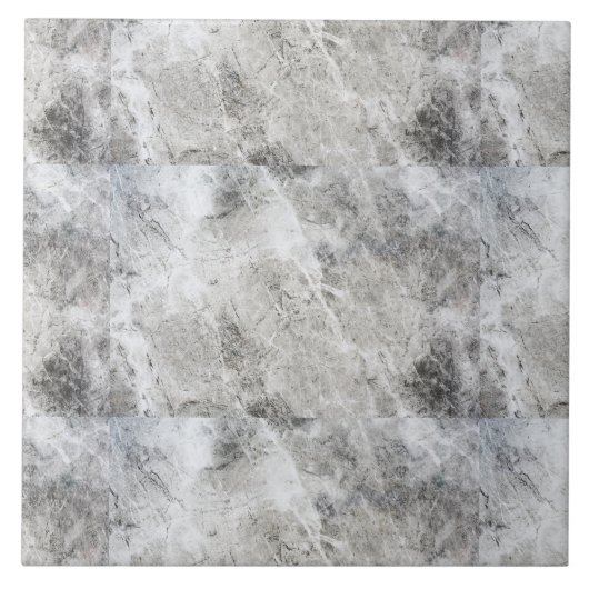 Zwart koolstof en wit marmerpatroon tegeltje (Voorkant)