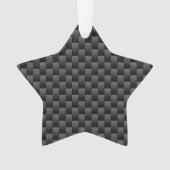 Zwart koolstofvezel stijl Afdrukachtergrond Ornament (voorkant)