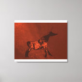 Zwart-kop Koe Canvas afdrukken (Voorkant)