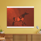 Zwart-kop Koe Canvas afdrukken (Insitu (Woonkamer))