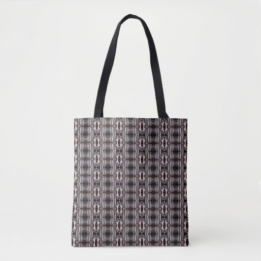 Zwart koper Abstract 4allie Tote Bag (Voorkant)