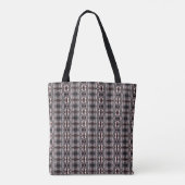 Zwart koper Abstract 4allie Tote Bag (Achterkant)