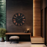 Zwart koper Roos Gold Minimale metalen stad Ronde Klok<br><div class="desc">Verhoog je decor met de Black Copper Roos Gold Minimal Metallic Urban van Zazzle, een prachtig uurwerk dat modern minimalisme combineert met een urban twist. Deze klok is niet alleen een manier om tijd te houden; het is een statement piece dat elke kamer verbetert met een vleugje elegantie en hedendaagse...</div>