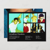 Zwart koploper met 2 bits per Actor en model Briefkaart (Voorkant / Achterkant)