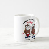 Zwart koppel dat ik met jou oud wil worden koffiemok (Voorkant rechts)