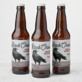 Zwart Kraai Merk Fles Etiket (Flessen)