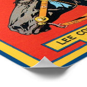 Zwart krattenlabel - Paard Poster (Hoek)