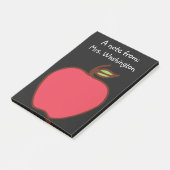 Zwart krijtbord Apple Teacher's Post Het merkt op Post-it® Notes (Schuin)