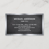 Zwart Krijtbord Beton Mixer Cement Truck Visitekaartje (Achterkant)