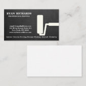 Zwart krijtbord huis schilderij visitekaartje (Voorkant / Achterkant)