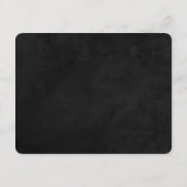 Zwart Krijtbord Trouwrichting / Details Kaart (Achterkant)