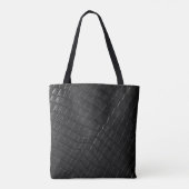 Zwart krokodillenleder tote bag (Achterkant)