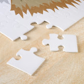 Zwart Kroonkraanvogel Legpuzzel (Zijkant)
