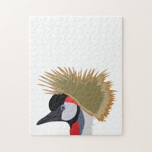 Zwart Kroonkraanvogel Legpuzzel