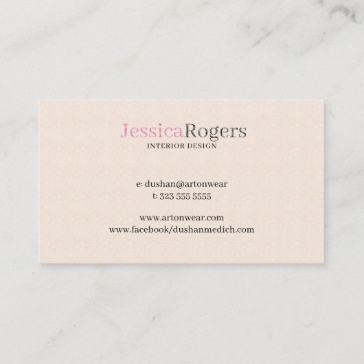 Zwart Kroonluchter Beige Achtergrond Interieur Ont Visitekaartje (Achterkant)