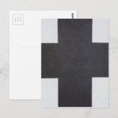 Zwart Kruis door Kazimir Malevich Briefkaart (Voorkant / Achterkant)