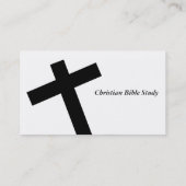 Zwart kruis visitekaartje (Achterkant)