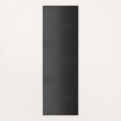 Zwart kunstleder yogamat (Voorkant)