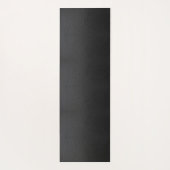 Zwart kunstleder yogamat (Achterkant)