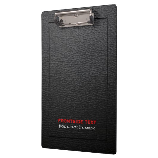 Zwart kunstleer  textuur klembord (Links)