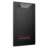 Zwart kunstleer  textuur klembord (Rechts)