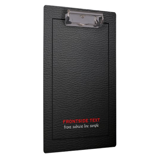 Zwart kunstleer  textuur klembord (Rechts)