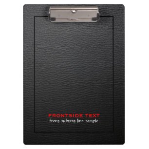 Zwart kunstleer  textuur klembord