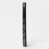 Zwart kunstontwerp Case-Mate iPhone case (Achterkant/links)