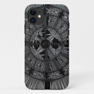 Zwart kunstontwerp Case-Mate iPhone case
